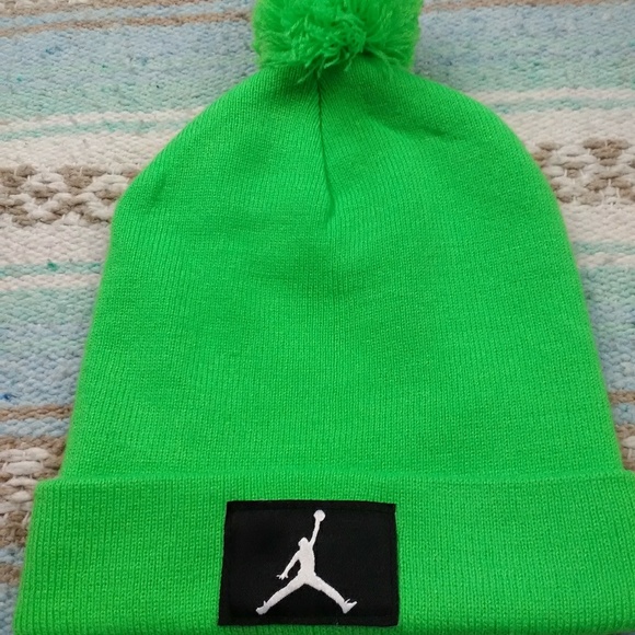 No brand selected Other - NWOT! JUMPMAN  GREEN BEANIE ONE SIZE FITS ALL
